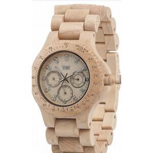 WeWood Cygnus Diamond Beige Wooden Wood We Wood Watch Brand New In Box
